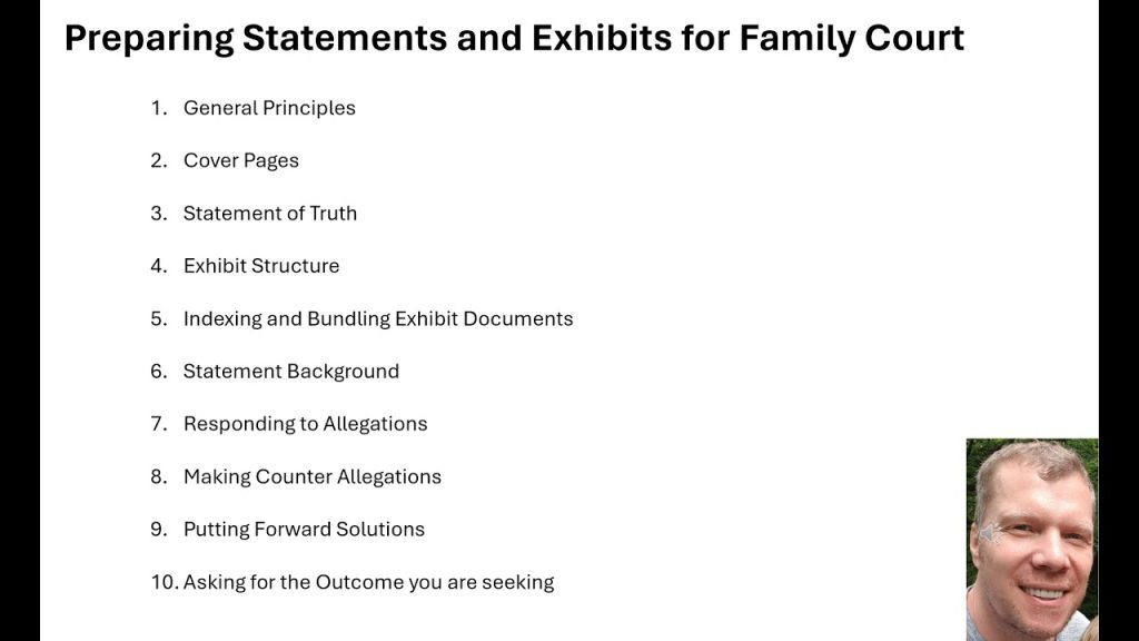 Preparing Family Court Statements & Exhibits